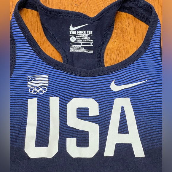 Girls Nike Olympic Athletic Cut Tank Size Large - Picture 2 of 5